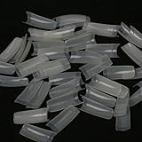 Ships From CA, USA. Natural Color 500 Pcs 10 Different Sizes French Half False Acrylic Nail Art Tips Beauty Salon Set (C)