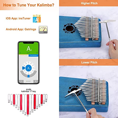 Mini Doigt Kalimba Pouce Piano Kalimba 17 Touches, Portable Pouce Piano Africain Acajou Doigt en Bois Instrument De… - Les Beatles, Paul McCartney, John Lennon, RIngo Starr, George Harrison Mini Doigt Kalimba Pouce Piano Kalimba 17 Touches, Portable Pouce Piano Africain Acajou Doigt en Bois Instrument De… – Image 7