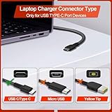 New Slim 65W USB-C Charger Replacement for HP Spectre X360,Spectre,Elitebook X360 ProBook 640 G8,Chromebook 11 13 14 Elite x2 Envy 13 14 Dragonfly G3 G4 Travel Type C Laptop Power Adapter Cord UK Plug - Image 5