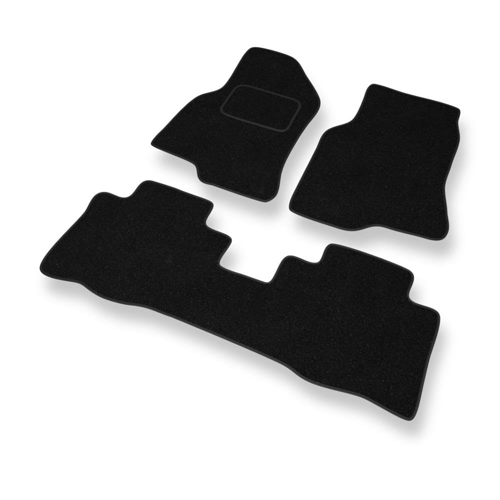 Mossa Alfombrillas aptas para Chevrolet Captiva I 2006-2011 3 uds. Negro S | SUV