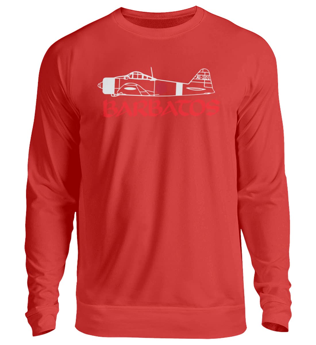 Pull décontracté Barbatos génériques rouge taille L pour l'hiver