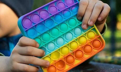 POPIT REDONDO - COLORIDO - SENSORIAL FIDGET ANTISTRESS TIKTOK BRINDE PROMO DIVERSÃO BRINQUEDO CRIANÇ
