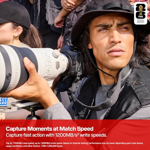 Image of SANDISK CFexpress Type B Card FIFA World Cup 2026 Edition 256GB (read speeds up to 1700MB /s, write speeds up to 1200MB /s, shoot the FIFA World Cup 2026 in up to 4K RAW)