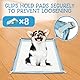 19pcs Puppy Pee Pad Tray Halter Set für Hunde, rutschfeste Silikon Hund Pee Pad Halter für 10 X 10cm Training Pads, Easy Cleaning Pee Pad Tray mit 8-Halter Klemmen und 10pcs Welpen Töpfchen Pad