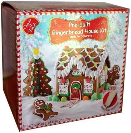 Create-a-treat Pre-built Gingerbread House, Deluxe Model