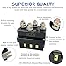 Socpuro Winch Solenoid Relay Contactor, 12V 250A Winch Relay Contactor for 3000-5000lbs ATV UT 4WD SUV Solenoid Winches Control