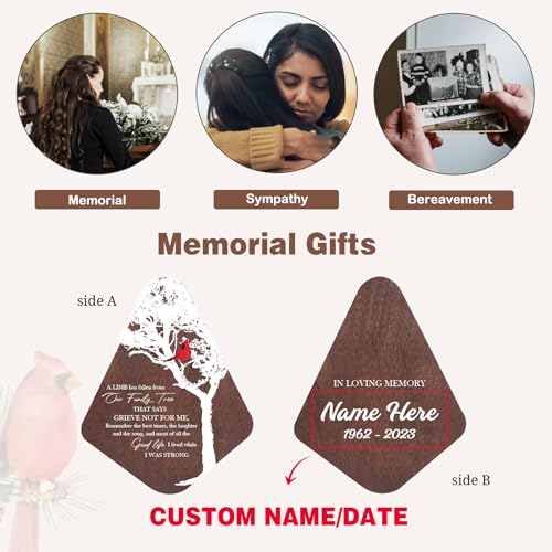 Image of ASTARIN Personalized Name Memorial Wind Chimes, Sympathy Gift for Loss of Lover Mom Dad, Bereavement Deep Tone Wind Chimes for Outside in Memory Gift, Decor Outdoor Garden Patio