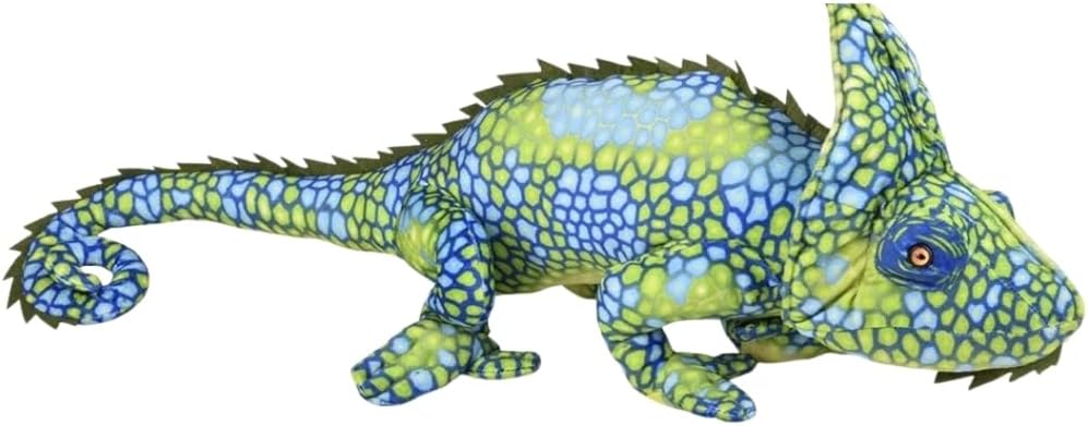 AP One Large Green Plush Stuffed Realistic Chameleon - 27"