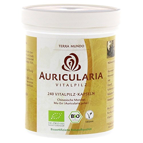 Auricularia Vitalpilz Bio 400mg Kapseln Terra Mundo 240St.
