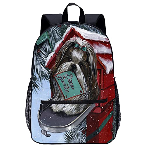 Mochila de moda hombres y mujeres con diseño Doghouse en tres dimensiones para rutas y ciudad