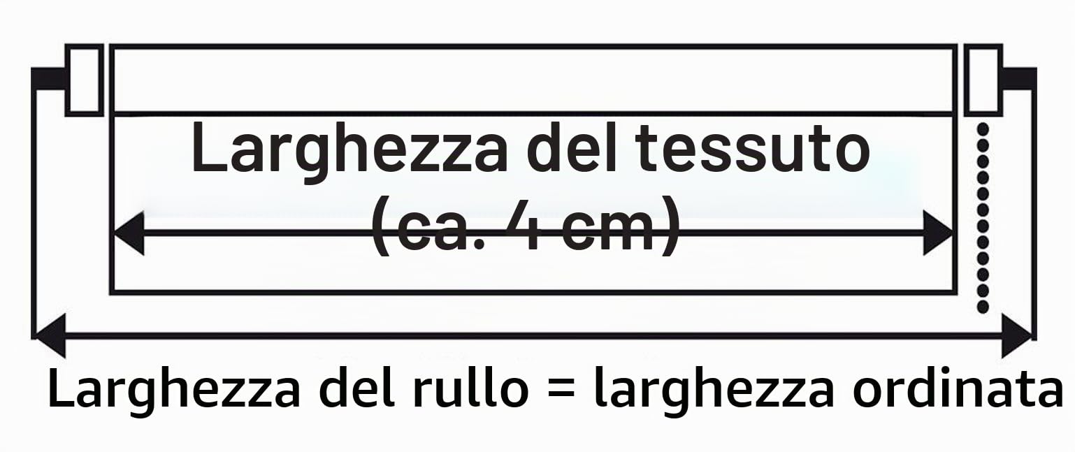 K-Home Klemmfix, tenda doppia a rullo, Madrid, senza fori, con stampa ondulata, 30 x 150 cm (larghezza x lunghezza), colore beige