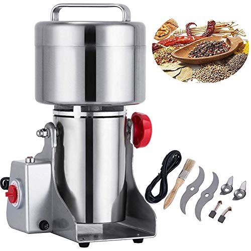 Happybuy 500g Food Grade Stainless Steel for Kitchen Herb Spice Pepper Coffee Mill