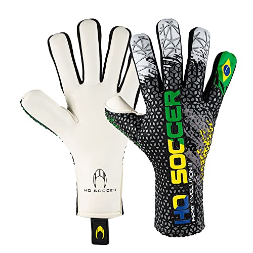 HO Soccer First Evolution Patriot Brazil Guantes de Portero, Unisex, Verde/Amarillo/Negro Cover