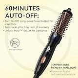 Lafesro Thermal Brush, MINI & Tiny 27mm Heated Round Brush for Smooth Style, Tourmaline Ceramic Ionic Hot Brush for Short to Medium Hair, Adjustable Temperature, Dual Voltage, Black, Compact-Size - Image 5