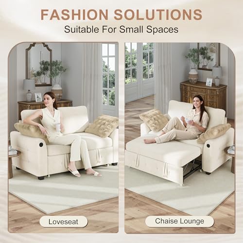 Image of Hanherry 59 inch Loveseat Sofa Bed