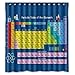 ZHANZZK Periodic Table of Chemical Elements Waterproof Bathroom Shower Curtain 60x72 Inches