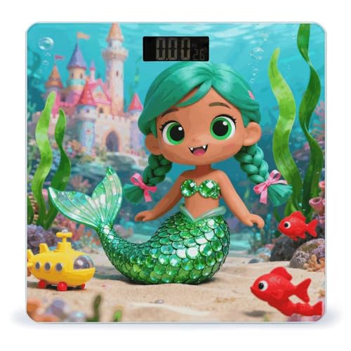Báscula digital para baño con pantalla LCD y base antideslizante miniatura 1