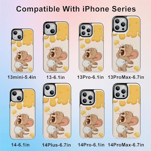 iPhone13 Mini用ケース 手帳型 トムとジェリー 【全機種対応】 アイフォン13 Mini用ケース スマホケース 財布型 PUレザー おしゃれ 背面カード収納 スタンド機能 携帯カバー 耐衝撃