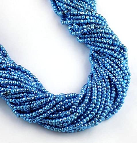 Pyrite az facettée bleu ciel LKBEADS de qualité supérieure pour joaillerie fine