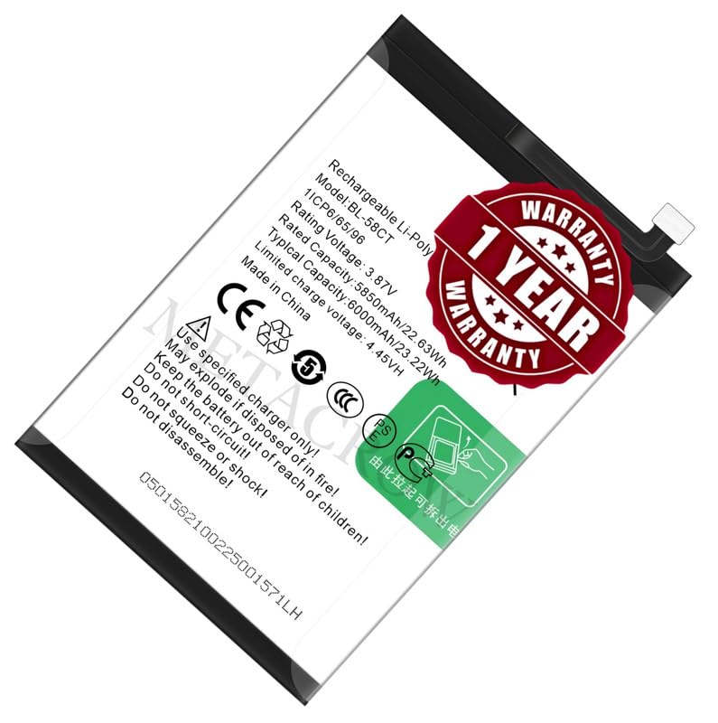 Image of Original BL-58CT Battery Compatible for Tecno Spark 7 (KF6, KF6j, KF6i, KF6k, PR651h, PR651, PR651E, KF6m, KF6h, KF6n) | Spark 7T (KF6p) - (6000mAh) - 1 Year Warranty JK1