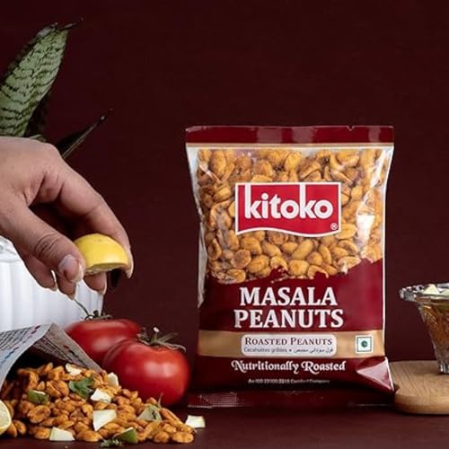 Image of Kitoko Roasted Masala Peanuts without Skin 200gm Pack of 2