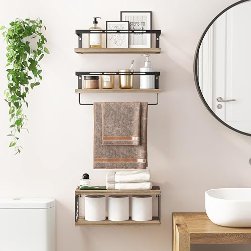 Fixwal FIXWAL704111121 3+1 Bathroom Shelves Over Toilet thumb #1