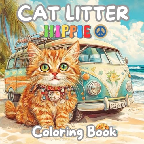 Cat Litter: Coloring Book / For Adults and Teens / U Relax / Nello Super Calm / white elephant gifts for adults