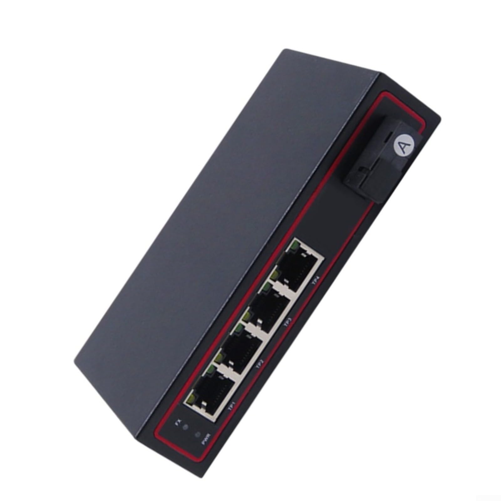 Ricetrasmettitore in fibra Gigabit, 1 per sc + 4 porte RJ45, per | Ricetrasmettitore in fibra Gigabit con anello autorigenerante RSR, 1 per porte sc + 4 porte RJ45, grado industriale