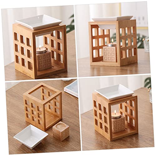 Brûleur à huile parfumée en céramique TOPBATHY, diffuseur de cire de qualité - 8