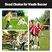 Soccer Goals for Backyard, Portable Soccer Goal, Football Practice, Soccer Training Equipment for Young (4'x 3' Goal*2, Resistance Bands Set*1, 20FT & 12 Rungs Agility Ladder*1)