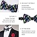 MUMEHAZ Men Pre-Tied Fashion Bow Ties, Formal Tuxedo Party Bow Tie Colorful Giraffe Adjustable Bowtie for Party Christmas
