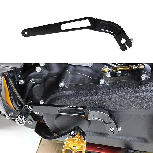 Image of POWER JAMES Black Shift Clutch Lever Shifter for Harley FX Dyna Softail Models with Mid-Control Low Rider ST, Street Bob, Softail Standard 2018-2023 (Shift Lever)