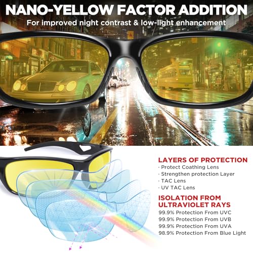Image of RIVBOS Polarized Sports Sunglasses Driving Sun Glasses Shades for Men Women Tr90 Frame for Cycling Fishing Running RB831