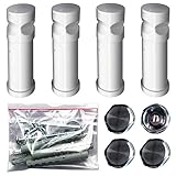 Befestigungsset für Badheizkörper : Montageset für Badheizkörper 4 x Halterungen 4 x Dübel mit Schrauben 4 x Befestigungsschrauben 1 x Entlüftungsstopfen 3 x Blindstopfen