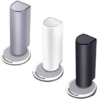 Stainless Steel Plastic Square Bar Door Stop | Multicolor: Nail Free, Manual Control, Magnetic(Gray)
