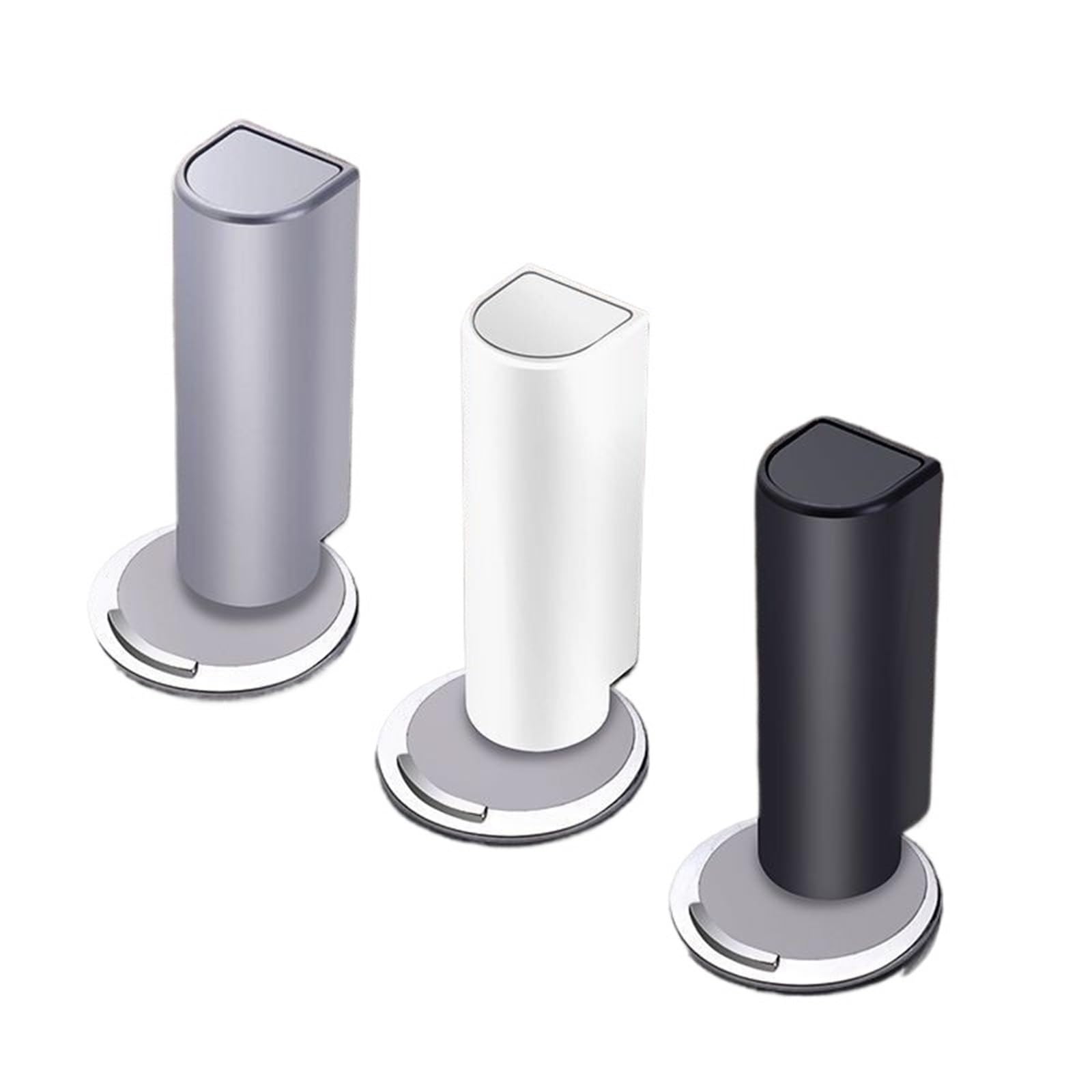 1pcs Stainless Steel Magnetic Door Stopper(Black)