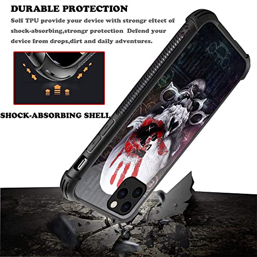 Goodsprout Iphone 11 Pro Max Case, Five Finger Death Punch Skull Iphone 11 Pro Max Cases, Back+Soft Silicone Tpu Shock Fall Prevention Protective Case For Apple Iphone 11 Pro Max #TOP3