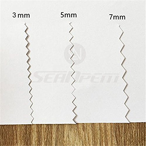 Fabric Pinking Shears Craft Scissors， Serrated Scalloped Stainless Steel Handled Professional Sewing Black Scissors, Sewing Scissors For Leather, Tailoring, Paper Craft Hand Shears Etc. (Serrated5Mm) #TOP7