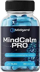 MindCalm Pro - Suplemento com Triptofano, Magnésio, Resveratrol, Inositol e Vitaminas - 19,5g - 30 Cápsulas - Midgard