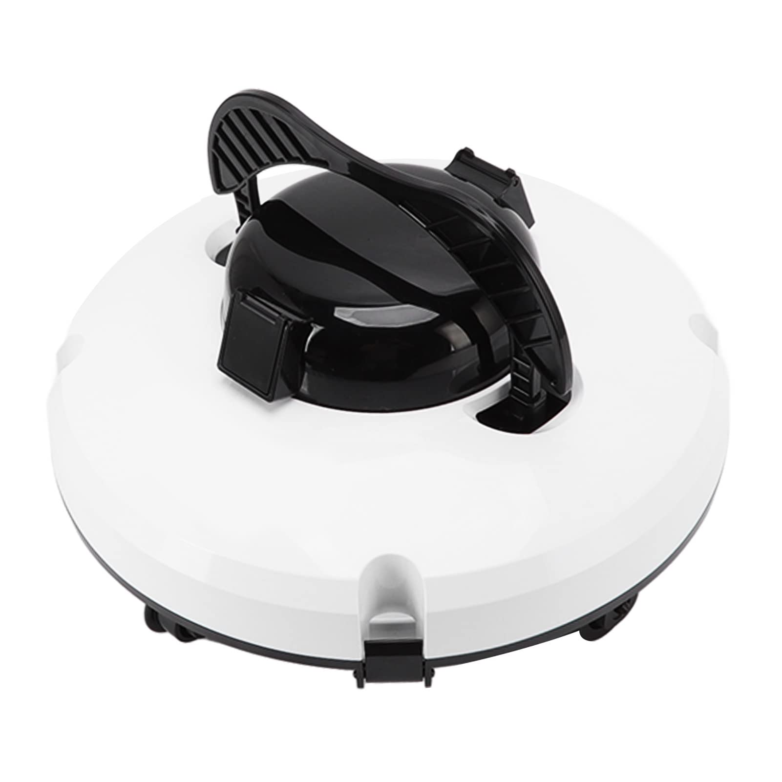 Top view of the aqxreight robotic pool cleaner with handle