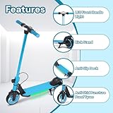 Hover-Pro Electric Scooter Kids Foldable Mobility Scooters E Bike With RGB LED Lights For Ages 6-12 Boys Girls | 3 Speed Modes | 6-10 KM Range Dual Braking System 150W Motor Gift for Children - Image 2