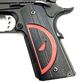 Generic 1911 Grips Full Size Ambi Cut Custom Premium Fits Kimber, Colt, Rock Island, Springfield, Taurus, Black