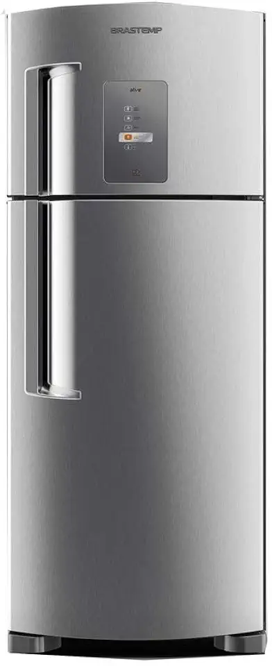 Geladeira Brastemp Frost Free Duplex 429 litros cor Inox com Twist Ice 110V