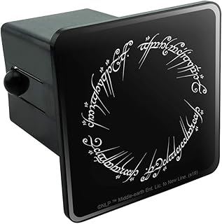 GRAPHICS & MORE The Lord of The Rings Mordor Script Tow Trailer Hitch Cover Plug Insert