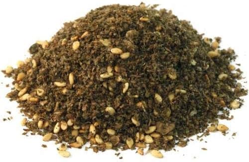 Premium Savory Zaatar Spice Dukkah (1.1 lbs, 18 Oz NET) - Traditional Thyme Jordanian Zaatar with Thyme, Hyssop and natural ingredients (Za'atar/zatar/zahtar/zahatar) ( 11 x 7 x 2 inches)