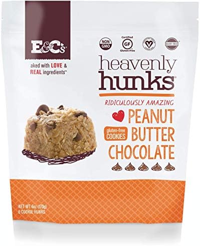 Heavenly Hunks Cookies - On-The-Go Breakfast and Snack Bars - Best for Kids and Adults (Peanut Butter Chocolate, 6 oz bag - 6 Pack)