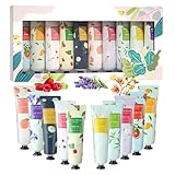 NHPY Creme Main,10 Lot Creme Pour Les Mains Coffret Cadeau De Crèmes Mains,Mini Lotion Crèmes Hydratante Parfumée Pours Les Et Les Pieds