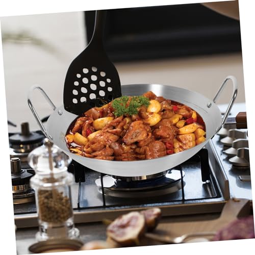 Wok de acero inoxidable VICASKY con doble asa y fondo redondo miniatura 4