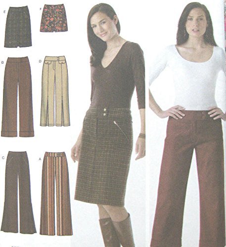 Patron de couture pour pantalon jupe Simplicity 4965 mode femme 32-38