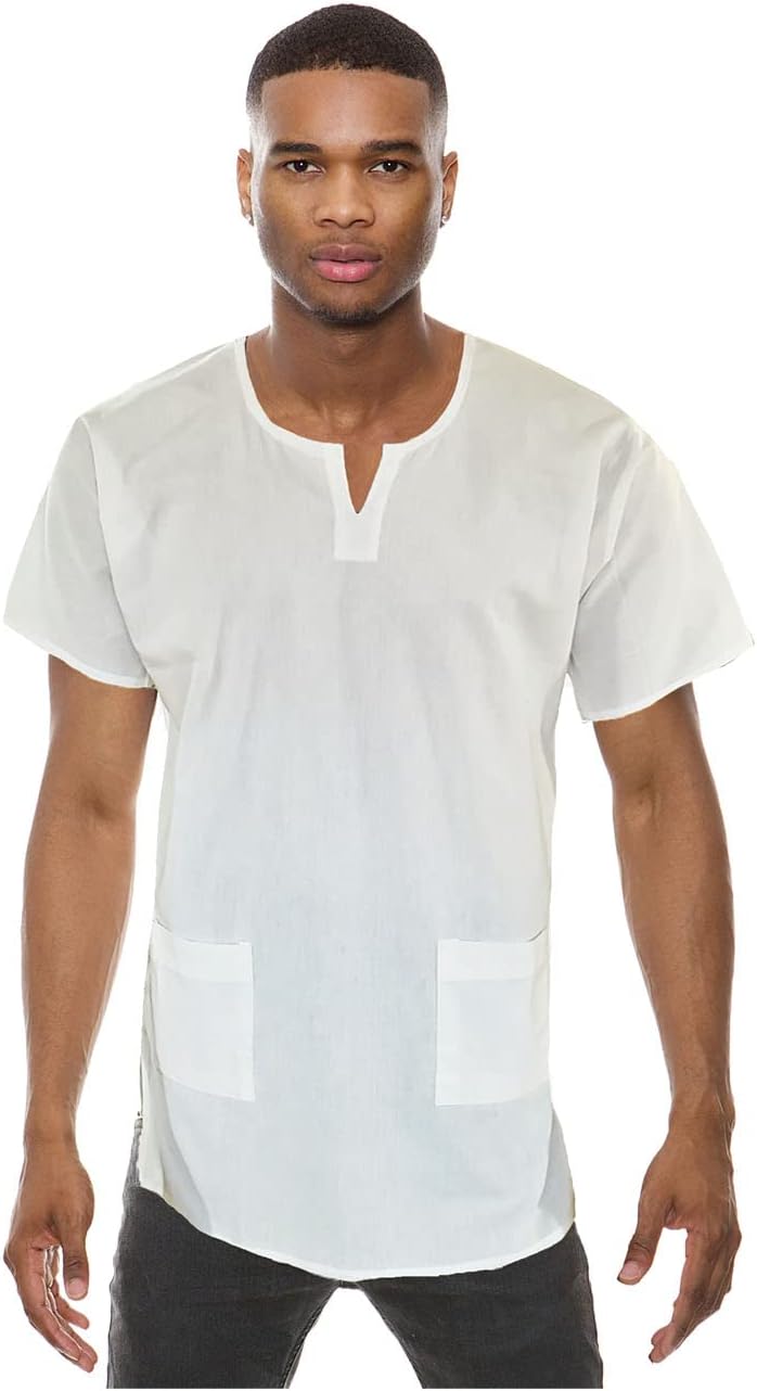 Off White Traditional African Dashiki Shirt